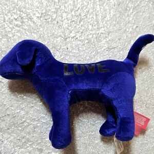 Pink Love Purple Plush Dog